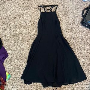 Black strappy Lulus homecoming dress